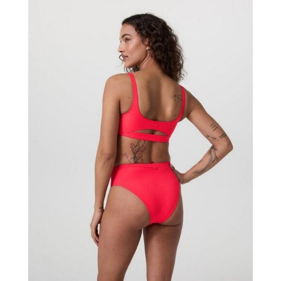 💕VUORI💕 Encinitas Bikini Top ~ Bright Red XL NWT - Picture 3 of 13